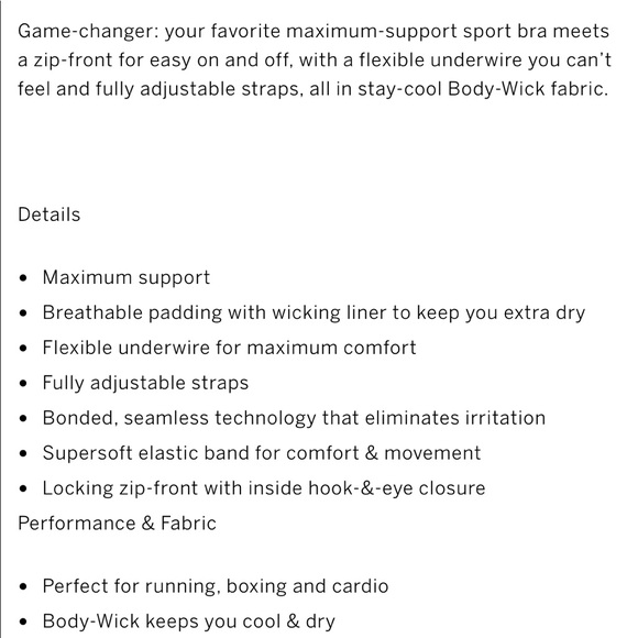 Victoria Sport Front-Zip Sports Bra - Picture 6 of 6